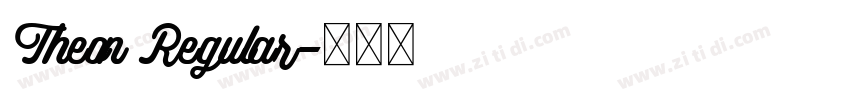 Theon Regular字体转换